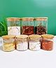 Premium Borosilicate Glass Containers with Bamboo Lid by Mush - 7pc Set | Airtight & Stylish Kitchen Organizer