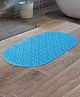 UMAI X SAVYA Home - Blue Nonslip Bath Mat | Anti Slip, Anti Bacterial, PVC Bath Mat | 65 x 36 cm