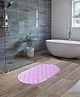UMAI X SAVYA - Pink Nonslip Bath Mat Anti Bacterial, Washable PVC Mat for Bathroom - 65 x 36 cm