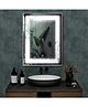 Plantex LED Bathroom Mirror - 3 Tone Light - Designer- Living/Bedroom - 18x24 - Sleek Rectangle Shape - Sensor