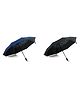 Absorbia 3X Umbrella Pack (2) - Navy - Rain/Sun/Windproof - Double Layer - Portable - Absorbia