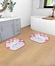 SAVYA HOME Mat | 60x40 | Anti-Skid Pink Bunny Doormat | Ideal for Kids Bedroom