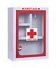 Plantex Metal Multi Compartments First Aid Kit - Red/White, 36x26x13cm/XL - Wall Mountable Emergency Medical Box