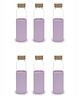 UMAI Glass Water Bottle 550ml | Non Slip Sleeve & Bamboo Lid | Fridge Use for Home & Office | Purple