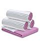 The Better Home 100% Turkish Bath Towels | Quick Drying, Light & Soft | Absorbent Cotton (Pack of 4, Purple)
