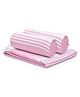 The Better Home 100% Cotton Turkish Towel Set - Quick Dry & Soft | Pink | Pack of 3 | Absorbent Bath Towels