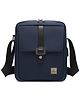 The Clownfish Single Shoulder Unisex Water Resistant Polyester 10.6 inch Tablet Bag Sling Bag with External USB Interface (Blue)