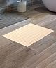 UMAI (40x70cm) Machine Washable Shower Mats for Bathroom Anti Slip | Anti Skid Mat for Bathroom Floor | Bathroom Door Mat with Suction Cups Quick Drying PVC Bathroom Mat | Floor Mat- Beige