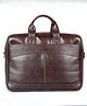 THE CLOWNFISH Unisex-Adult 10 Litre Faux Leather 15.6 Inch Laptop Messenger Bag Briefcase (Dark Brown)