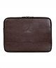 The Clownfish Pascal Faux Leather Unisex 15.6 Inch Tablet Case Laptop Sleeve (Dark Brown)
