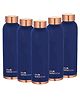 The Better Home Copper Water Bottle 1 Litre | With Anti Oxidant Properties |Boosts Immunity & improves Health| Copper Water Bottles 1+ Litre | 100% Copper Water Bottle | Blue(Pack of 5)