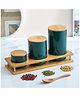 UMAI 3 Pcs Ceramic Jar Set | 260ml, 800ml, 1000ml | green | YX08-3-GN