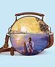 Kalankit Round Sling Bags For Women | Travel Crossbody Shoulder Sling With Adjustable Strap | Dog Lover Theme Design