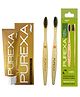 PUREXA ONE Anticavity Probiotic Toothpaste Prevents Cavity Like a Pro, | Two Bamboo Charcoal Toothbrush, Soft brush With Charcoal Infused soft bristles for Teeth Whitening, Antibacterial And Biodegradable For Adult and Kids Eco-Friendly