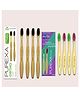 PUREXA Orthodontic Bamboo Toothbrush Pack of 4 for Braces | With KIDS Bamboo Toothbrush (Pack of 4) Charcoal Infused | Soft Bristles | Antibacterial and Biodegradable | Eco-Friendly | Organic Tooth Brush (Adult & Kids Toothbrush, 8)