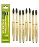 PUREXA Bamboo Toothbrush (Pack of 8) | Charcoal toothbrush Soft Bristles | Antibacterial and Biodegradable bamboo brush | wooden brush for teeth | Premium Organic Toothbrush