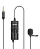 Boya BY-M1 Pro Omnidirectional Lavalier Condenser Microphone with Gain control, Headphone-out, Noise cancellation for iPhone Android Smartphone DSLR Camera Camcorder Audio Recorder YouTube(20ft Cable)