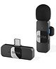 Boya BY-V10 2.4 ghz Omnidirectional Wireless Microphone System with a Transmitter & Receiver for Type-C Devices & Android. for Vlog, Social Media, YouTube Content with Rechargeable Battery. 50 metres Range.