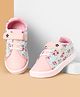 Cute Walk by Babyhug Canvas Casual Shoes Floral Print with Velcro Closure - Pink