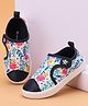 Cute Walk by Babyhug Velcro Closure Floral Printed Casual Shoes - Blue & White