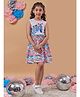 Pspeaches Sleeveless Zebra Printed Fit & Flared Dress - Multi Colour