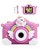 YAMAMA Digital Handy Portable Unicorn Camera Full HD 1080P 3.0 Mega Pixel Screen with Inbuilt Games Children's Definition Camera Photos of Games Buoy Digital Cameras - Multicolor