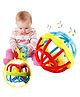 YAMAMA Ball Rattle Toy Set For Babies And Kids Rattle Baby Toy Colourful Non-Toxic Rattle Bell Cartoon Toy Educational Toy For Baby Learning Toy For Toddlers Educational Toy for New-born Baby  (Pack of 2 pcs  Multicolor And Design May Vary)
