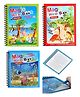 YAMAMA Magic Water Painting Book For Kids With Magical Water Doodle Pen Self Drying Reusable Drawing Books Best Montessori Toy Gift  (Pack of 3  Design May Vary)