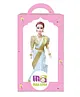 Maalona doll Geetha Hand stitched clothes White and Golden  Height 30 cm