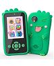 Happy Hues Kids Smartphone Toy with MP3 Music Player- Dual HD Camera for Selfies- in Built Games-2.4 inch Screen 8MP Camera Toys for Kids- Green Dinosaur