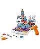 Happy Hues DIY Electric Drill Screw Tool Set-Mosaic Puzzle- 107 pcs Building Block Kit- Space Design