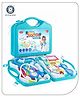 Aditi Toys Doctor Playset For Kids,Pretend Play Doctor Set With Foldable Suitcase For Kids, Doctor Kit Toyset For Kids Above 3 Years, Bis Approved. (Blue)