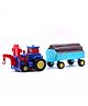 Aditi Toys Plastic Tractor Construction Toy Set For Kids, Friction Powered Tractor With Trolley For Boys, Suitable For Kids Above 3 Years, Bis Approved