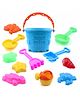 Aditi Toys 12 Piece Plastic Beach Toy Set for Kids, Sand Castle Building Set for Kids, Made in India, Suitable for Kids (Multicolor)