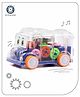 Aditi Toys Transparent Gear Bus For Kids, Mini School Bus With Tinkling Sound And Light Toy  (Dark Blue)