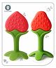 Aditi Toys Baby Silicone Teether, Fruit Teether For Toddlers,100% Food Grade Silicone Teether, Non-Toxic & Latex Free Bis Approved. (Red & Pink)