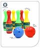 Aditi Toys Plastic Bowling Game Set with 6 Pins & 2 Balls, Multicolor Bowling Set for Indoor & Outdoor Play, Non-Toxic Bowling Game, Suitable for Kids Above 3 Years, BIS Approved (PVC Bowling Pack)