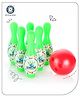 Aditi Toys Plastic Big Bowling Game Set With 6 Pin And 1 Ball, Multicolor Bowling Set For Indoor & Outdoor Play, Non-Toxic Bowling Game, Suitable For Kids Above 3 Years, Bis Approved (Green)