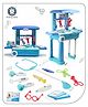 Aditi Toys Premium Doctor Set With Pull & Push Trolley, Doctor Set With Led Light Instruments, Pretend Play Doctor Set For Kids 13 Piece Doctor Kit, Bis Approved.