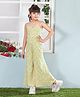Lil Peacock Sleeveless Floral Printed Jumpsuit - Yellow