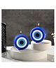 Parkash Candles Blue Evil Eye Candle Gift Nazar Home Decor Handmade Candles Set of 2 (Evil Eye-Round)
