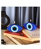 Parkash Candles Blue Evil Eye Candle Gift Nazar Home Decor Handmade Candles Set of 2 (Evil Eye)