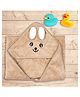 LittleBoo baby  Hooded Towel with Teddy Design 70x70 cm - Brown