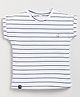 giniekids Half Sleeves Striped Top - White