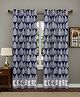 Blocks of India 7 Feet Curtain - Dark Blue