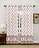 Blocks of India 7 Feet Curtain - Red