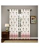 Blocks Of India Pink Tree Curtain - Set Of 2