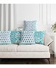 Blocks of India 5 PC Cushion Cover set- Green