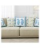 Blocks of India 5 PC Cushion Cover set- Blue