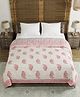 Blocks Of India Double Bed Rajai - Pink